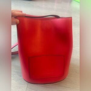 French Connection Bucket Bag Red Small